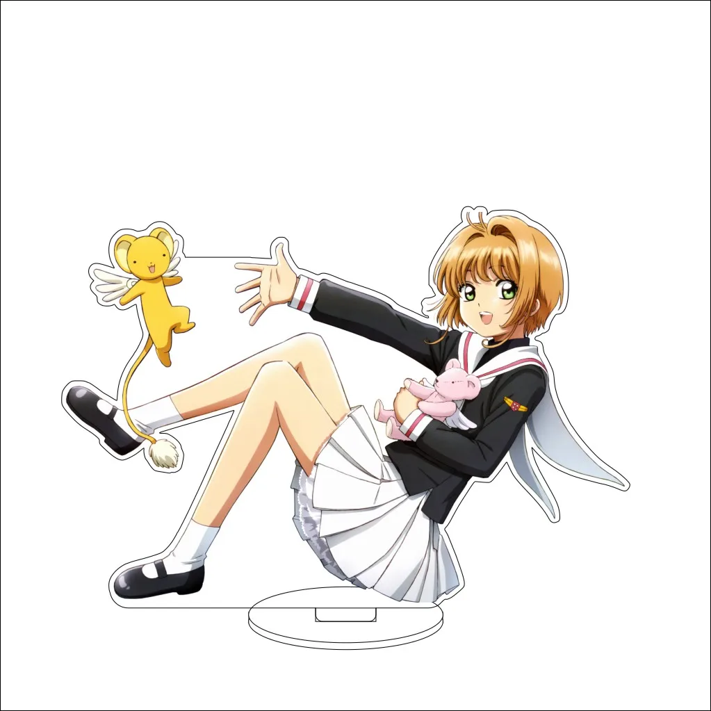 16 سنتيمتر أنيمي كاردكابتور ساكورا تأثيري الاكريليك حامل الحلي سيربيروس/لي ميلينغ/كينوموتو تويا الشكل حامل هدايا الهالوين