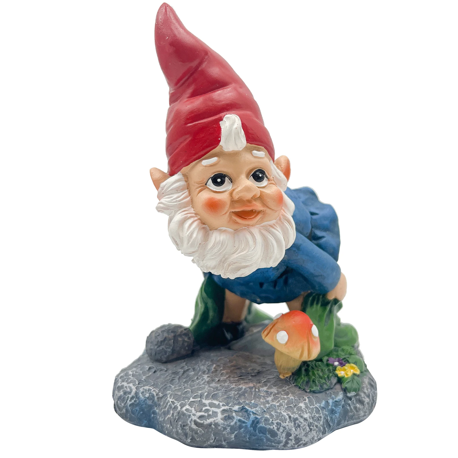 

Resin Dwarf Water Pipe Expander Decorative Drain Extender Downspout Garden Statue Weather Resistant Practical Use Easy Operation