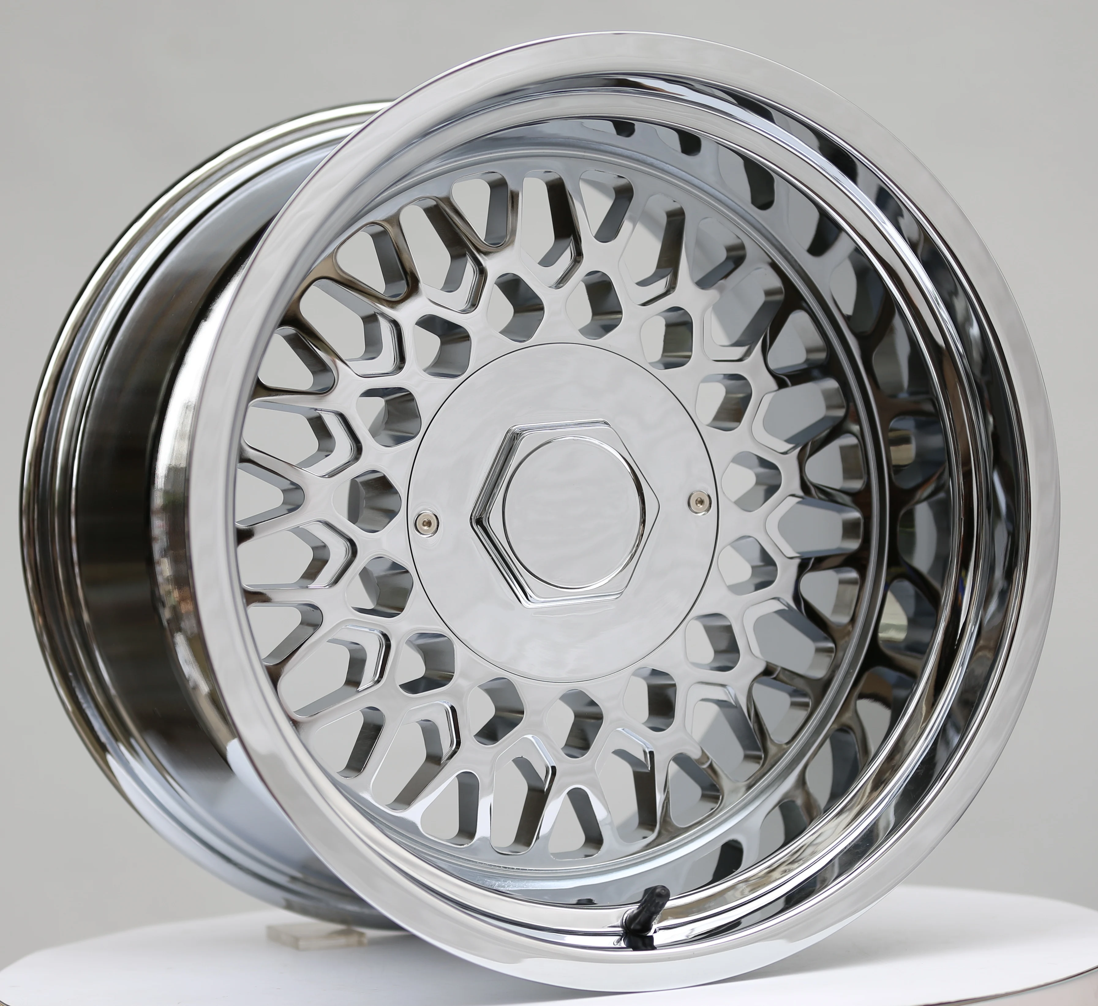 Chrome Deep Dish Concave Passenger Car Wheels   17*11 ET -44 6X139.7  6x135 for Jeep Wrangler RAM1500 Bronco	D-MAX chevy