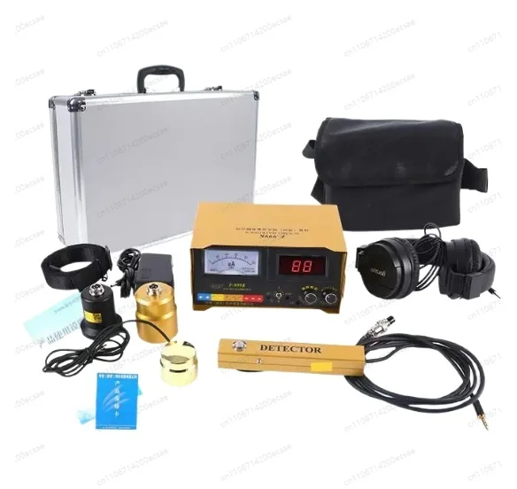 F999 Water Leak Detector 5m Kit 3 Probes, Upgraded LCD Display Indoor Outdoor Pipe Leak Locator with Original Probes