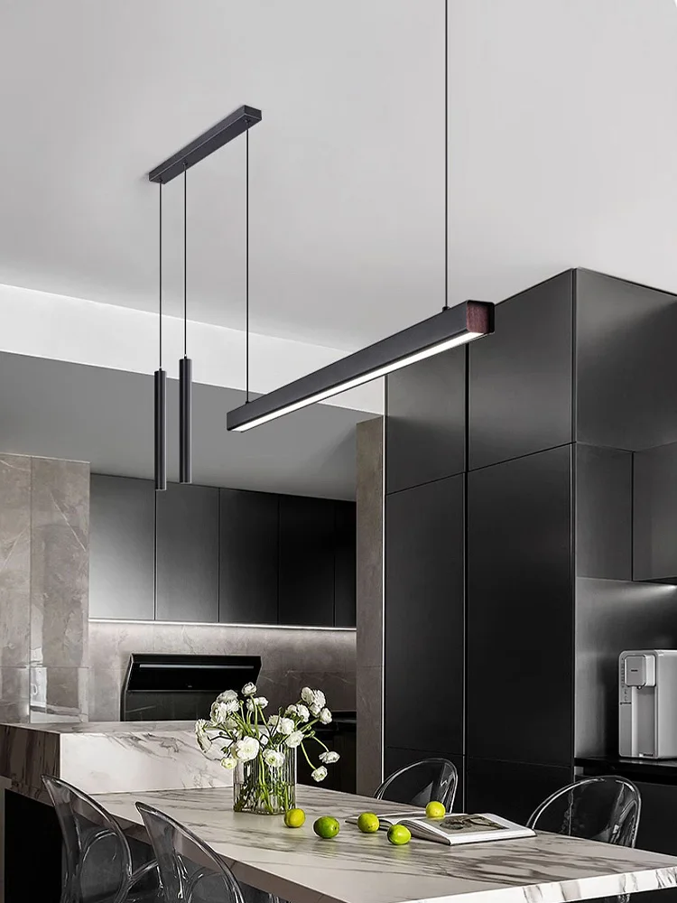 

dining room lamp kitchen lights word long restaurant chandelier modern minimalist office lamps Nordic bar island chandeliers