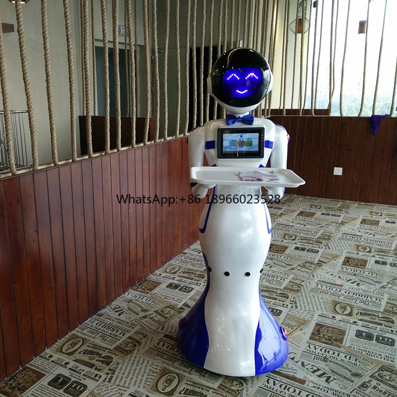 Humanoid mobile restaurant robot food delivery service robot