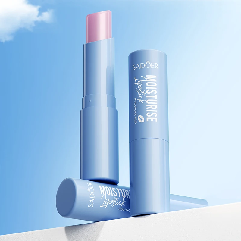 SADOER Hyaluronic Acid Lip Balm long-lasting Moisturizing Lip Care, Hydrating & Nourishing Soothe Dryness, Softens Rough Lips
