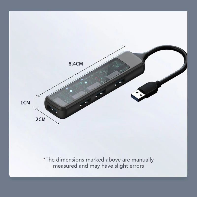 USB 3.0 허브 도킹 스테이션 개인 모델 1~4개의 C형 분배기 SD/TF 카드 리더기 - 데스크탑 컴퓨터 액세서리