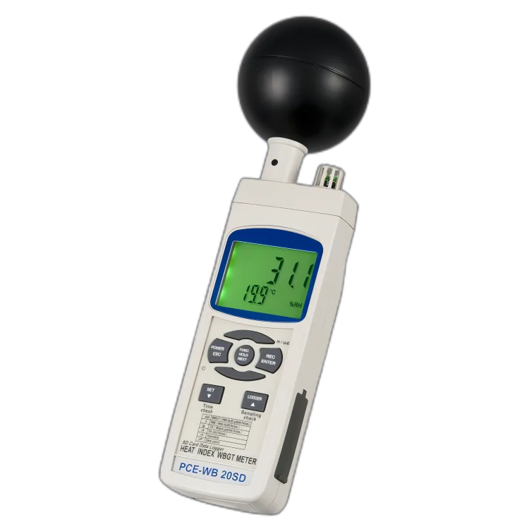 

PCE Instruments PCE-WB 20SD - Multi-function Heat Index WBGT (Wet Bulb Globe Temperature) Meter