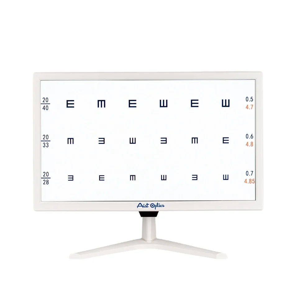 19 Inch Scherm Oogheelkundige Lcd Gezichtsscherpte Visie Grafiek Optische Testen Eye Testen Grafiek