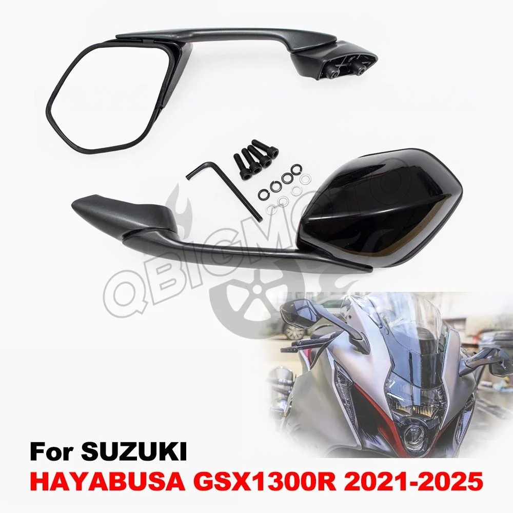 Fit For SUZUKI HAYABUSA GSX1300R GSX 1300 R GSX1300-R 2021-2025 Motorcycle Rearview Rear View Mirror Side Mirror 2