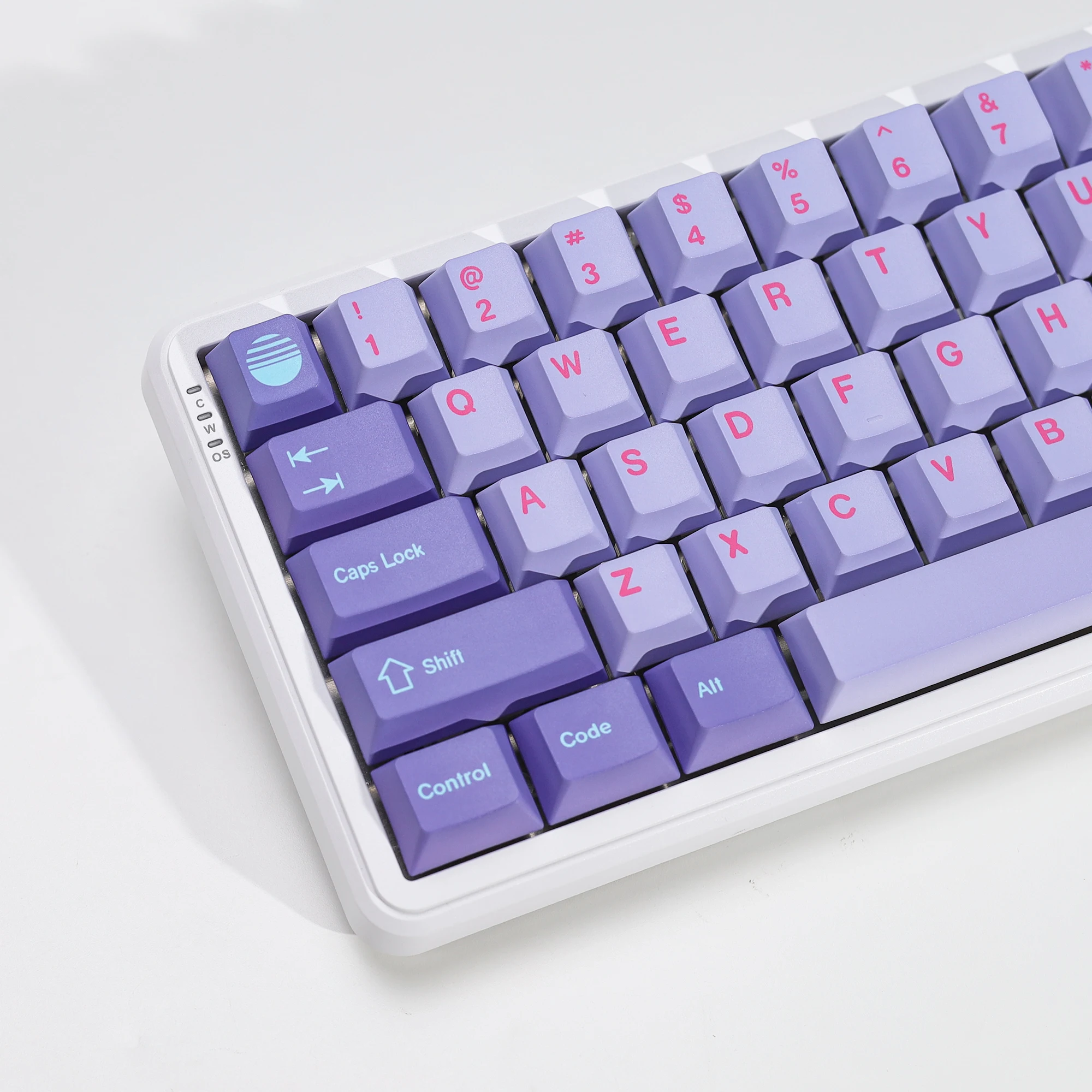 KBDiy GMK Keycaps Retro GMK Vaporwave Cherry Profile PBT Alice Keycap für 75 % magnetische Schalter Gaming Mechanisches Tastatur-Kit – Detail 12