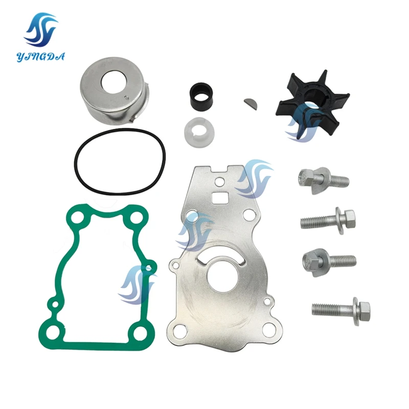 

Boat Engine Water Pump Impeller Kit 66T-W0078 Fits for Yamaha 25 30 40 HP Outboard Engine 66T-W0078-00 18-3440