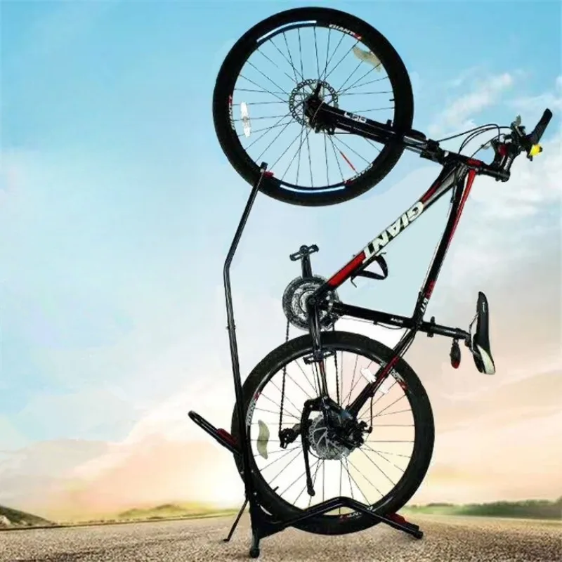 24-29 Inch Insertion Type Bike Parking Rack L-shaped Maintenance Racks Multi-functional Mountain Bicycle Support Accessories