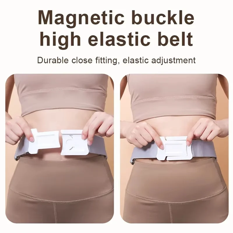 AB68 Waist Abdominal Massage Belt Machine Heated Fatigue Relieve Promote Digestion Gift