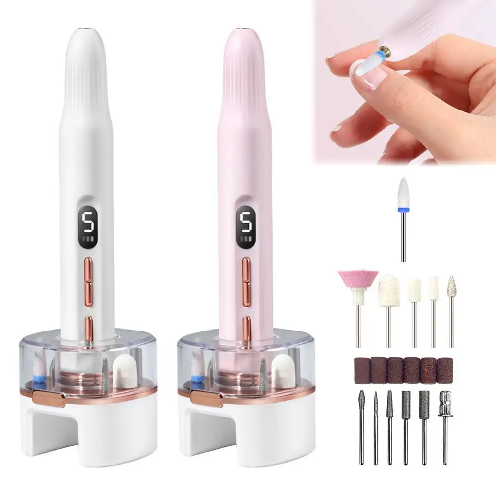 

1set Professional Material Nail Drill Machine Electric Nail Sander Milling Cutter For Manicure Set Gel Polish Remover Tools