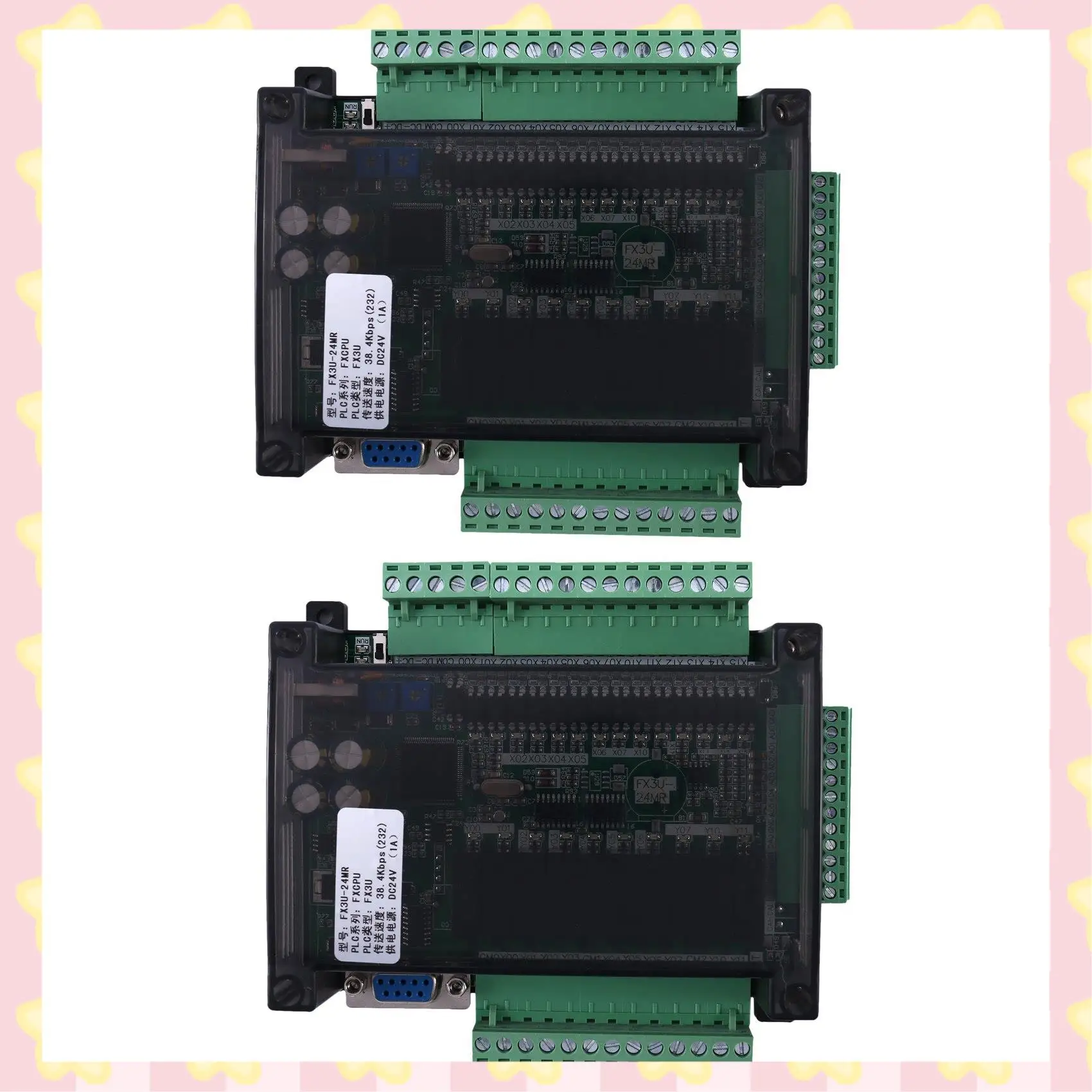 

AB51 2X Плата промышленного управления ПЛК FX3U-24MR Высокоскоростной бытовой ПЛК Промышленная плата управления Программируемый контроллер ПЛК