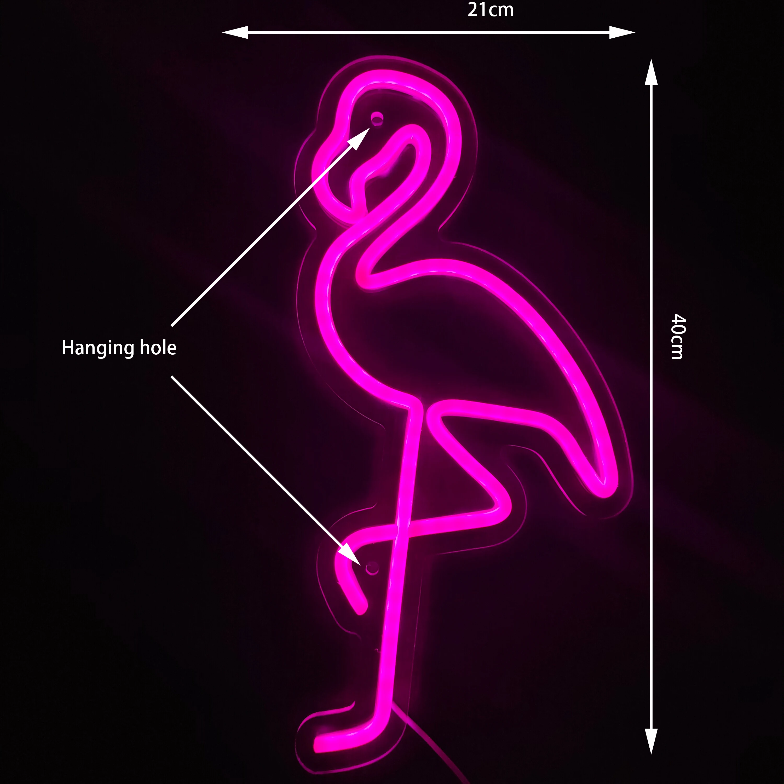 Flamingo ปากการูปหัวใจ,สัตว์ปากการูปหัวใจที่กำหนดเอง,Neon ไฟ Led ป้ายสำหรับห้องนอนหน้าแรกเครื่องตกแต่งฝาผนัง,ส่วนบุคคลของขวัญ