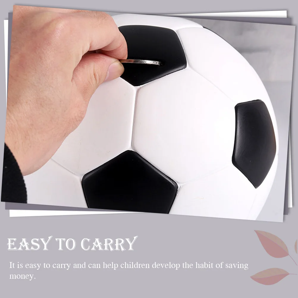 Voetbalontwerp Spaarpot Kind Muntautomaat Desktop Geldbesparing voor kamerdecoratie Leuke vormige spaarpot voor het besparen van munten bij