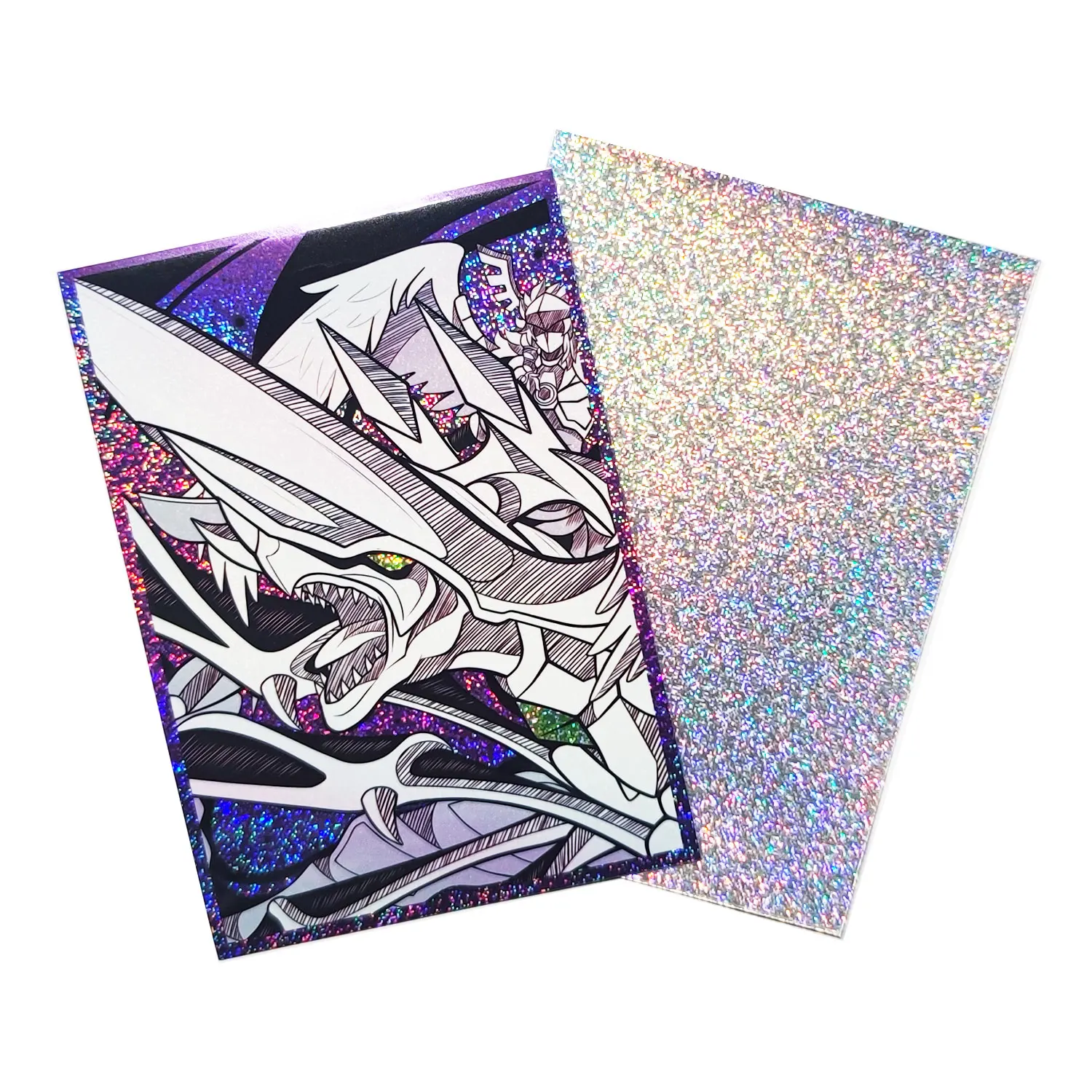 

60 шт., 63x90 мм, защита для коллекционных карточек, голографическая анимация, рукава для карт YuGiOh, щит, лазерная милая крышка для колоды карт, японский размер