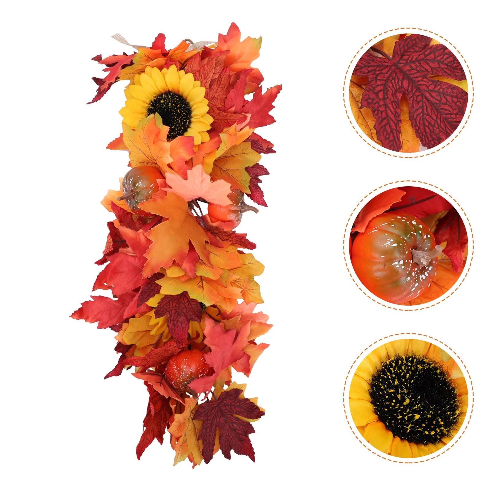 

1Pcs Simulation Maple Leaf Decor Artificial Plant Ornament for Thanksgiving Day Festival Home Garden Scene Decoration