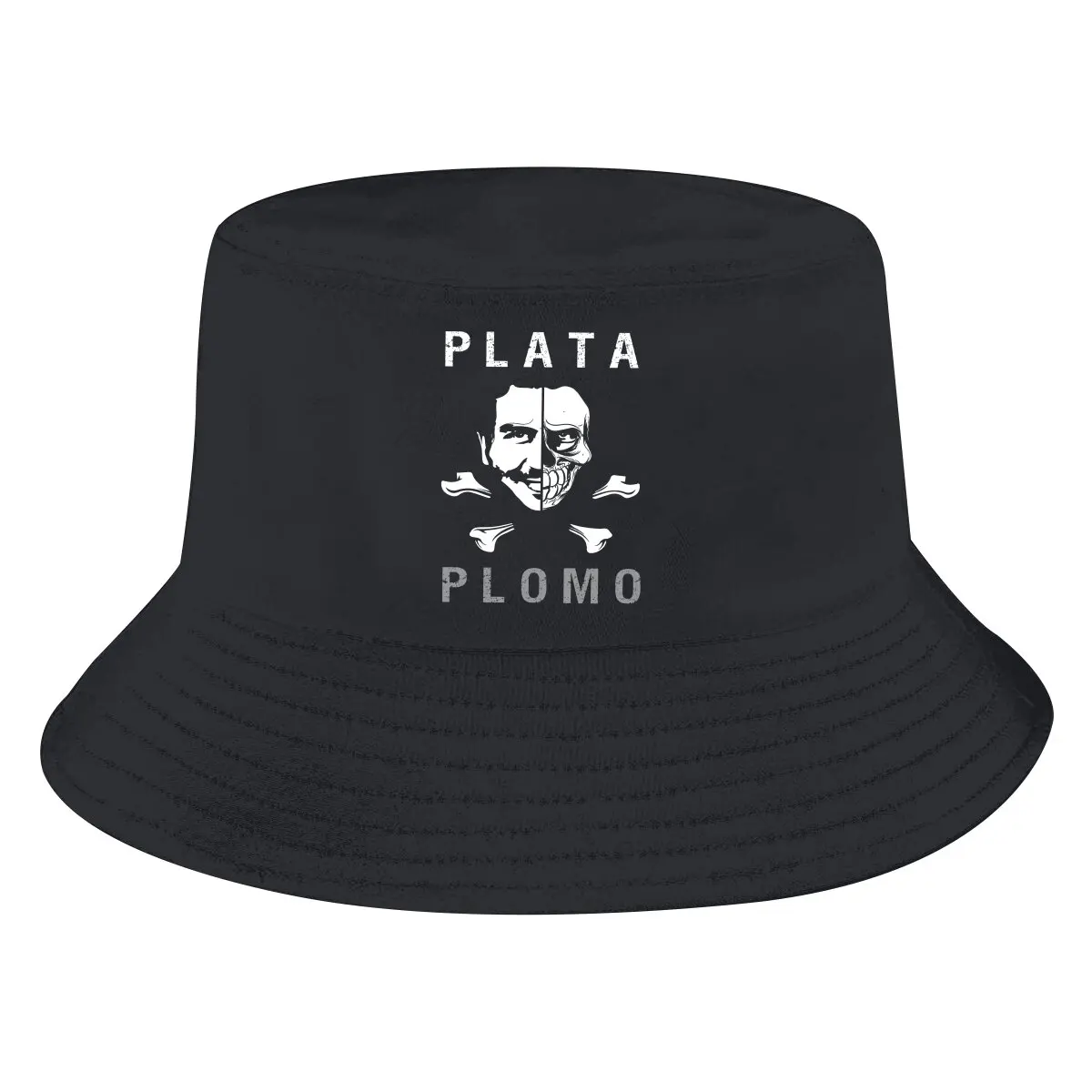 Narcos Crime TV Pablo Escobar Bucket Hat PLATA O PLOMO Skull Men's Women's Fisherman Cap Hip Hop Beach Sun Fishing Hats