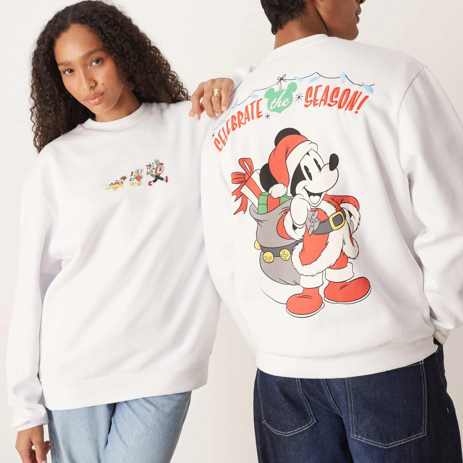 

Одинаковые комплекты для всей семьи с Микки Диснеем для празднования сезона, пуловер с круглым вырезом для взрослых и детей, удобный свободный свитер на осень-зиму