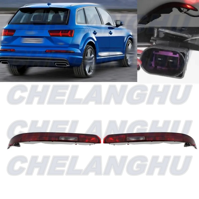 

For Audi Q7 American Version 2016 2017 2018 2019 2020 2021 Left+Right Side Rear Bumper Reflector Light Lamp With Bulbs