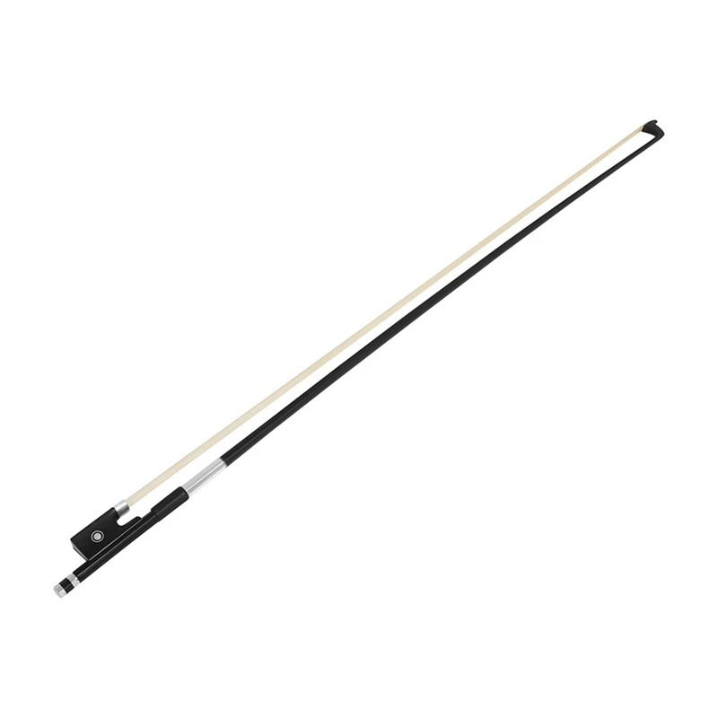 Pure Ponytail Performance Level Ebonies Bow Rod Violin Bow Black 4/4 Violin Bow Musical Instrument Accessories