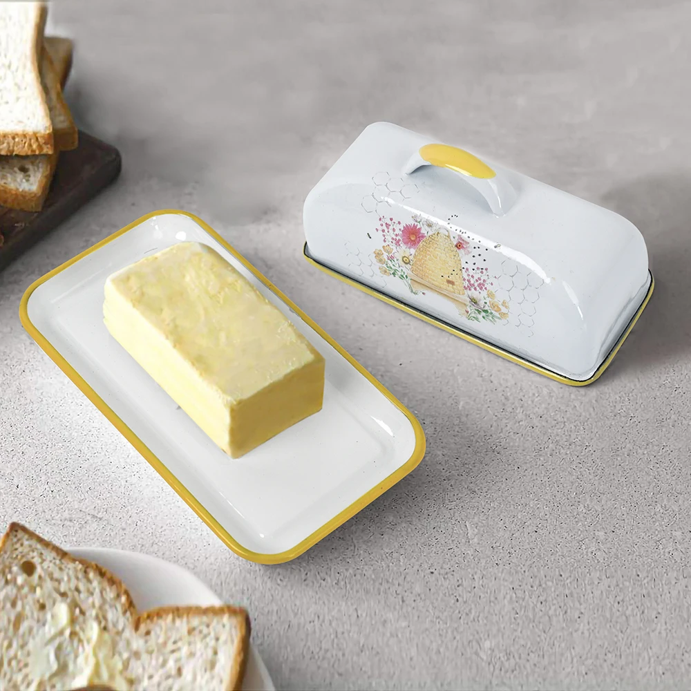 Menschy Enamel Butter Dish Che - Kitchen Gadgets Ninja ulasan dan harga