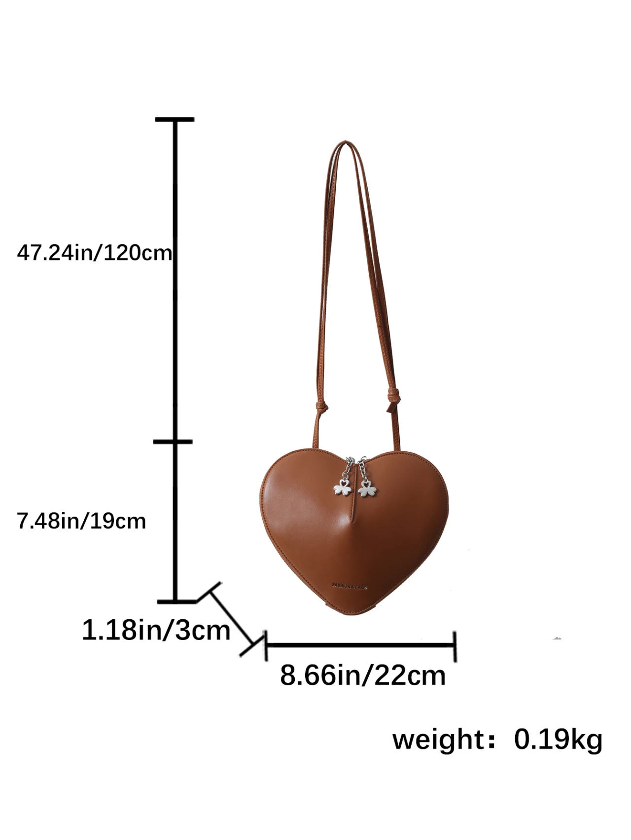 Women\'s Crossbody Bag Love Heart Shaped Shoulder Bag Fashion PU Leather Clutch Purse and Handbags Ladies Shoulder Totes Bag