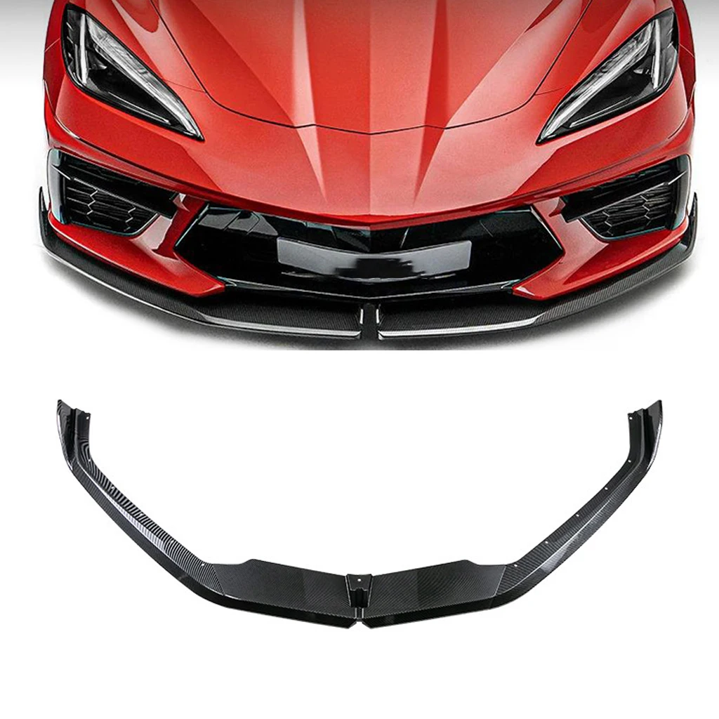 Front Bumper Lip Spoiler Splitter Diffuser Removable Car Styling Trim Tuning For Chevrolet Corvette C8 Z51 2020 2021 2022 2023+