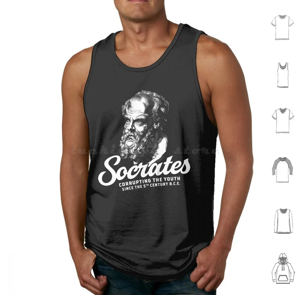Socrates-Corrupting The Youth Since The 5th Century B.c.e. Tank Tops Vest Sleeveless Socrates Sokrates Philosophy Plato