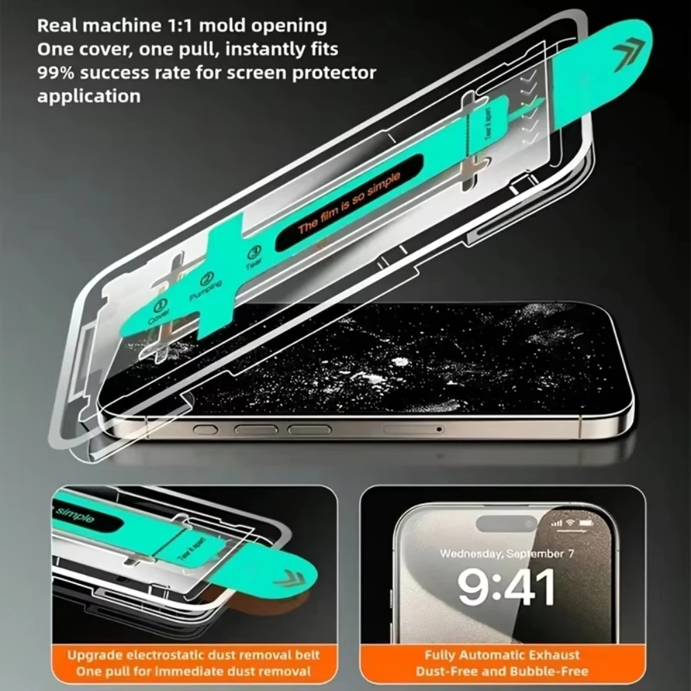 NNBILI 4 قطعة ماتي مكافحة مختلس النظر الزجاج المقسى آيفون 17 16 15 13 12 11 برو ماكس 17Air XR XS ماكس واقي شاشة الخصوصية فيلم