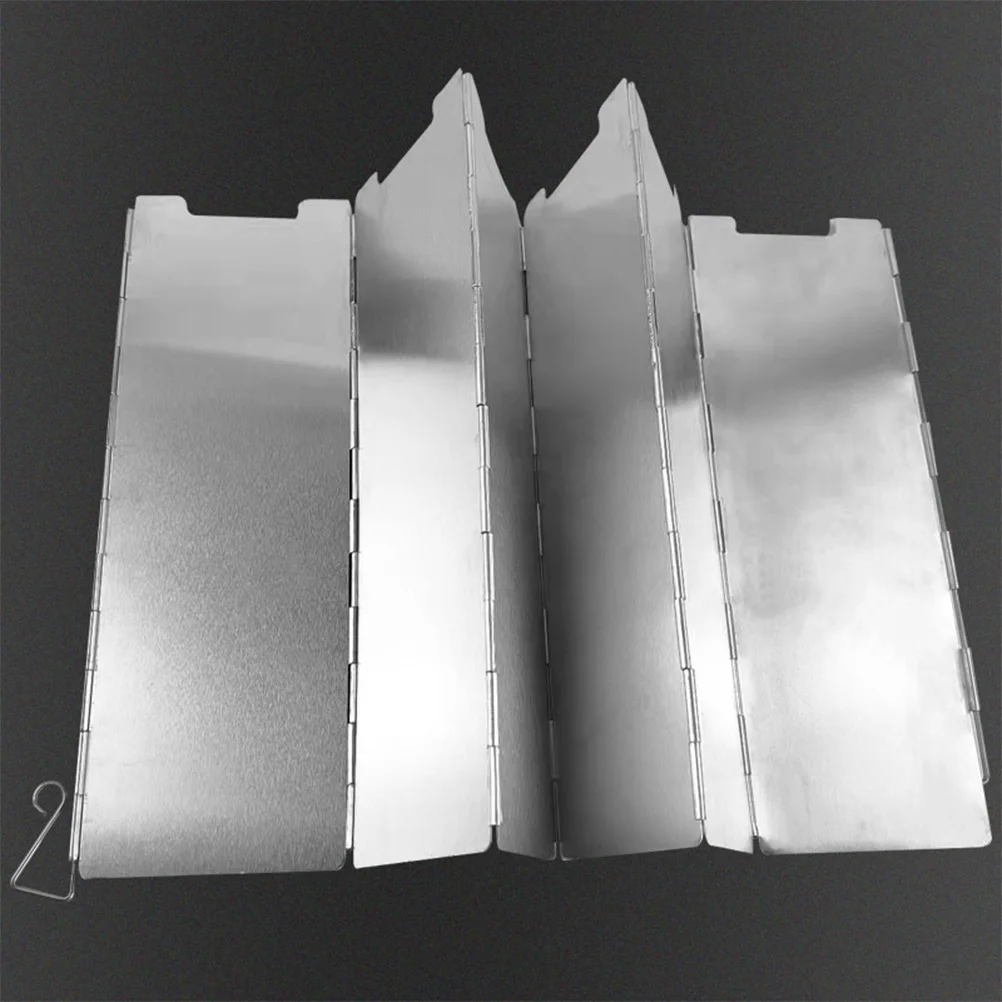

Foldable Windscreen For Stove Stainless Steel Portable Camping Windshield Outdoor Cooking Lightweight Bbq Burner