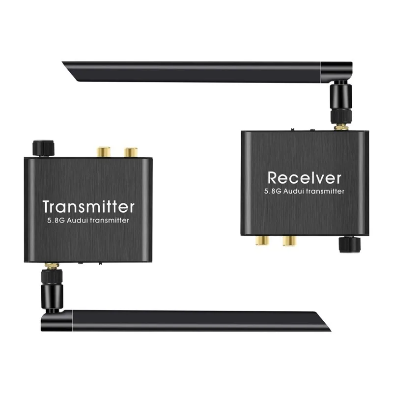 Digital Wireless Audio Transmitter And Receiver 50M 2.4G Wireless Audio Adapter With 3.5mm R/L RCA Converter For TV Box DVD PC