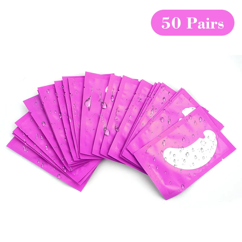 50 paar Auge Pads Für Wimpern Verlängerung Hydrogel Patches Für Wimpern U Förmigen Gel Pads Wimpern Verlängerung Liefert Patches Make-Up