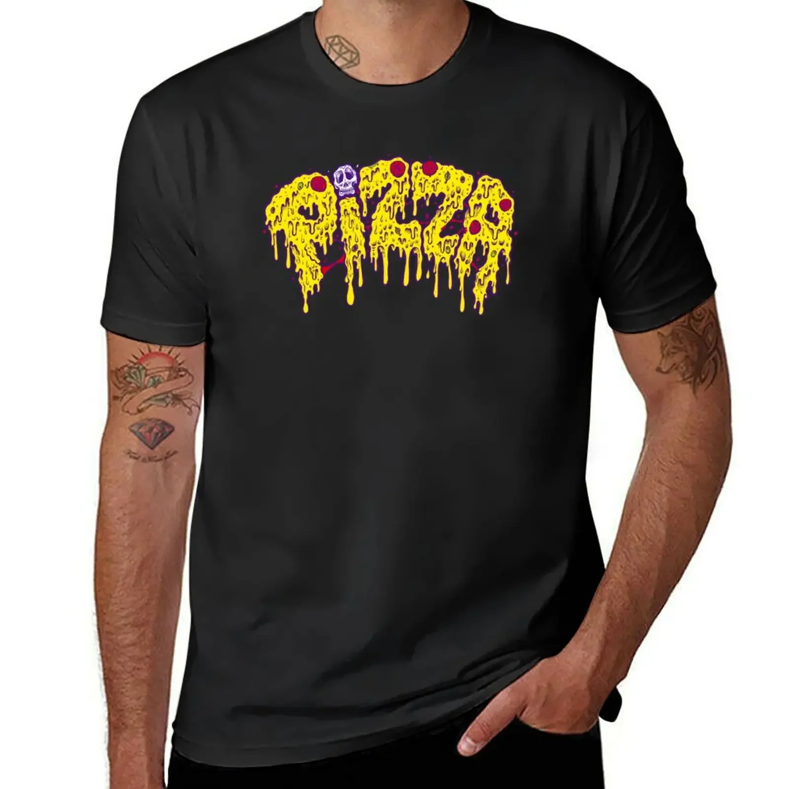 

Pizza T-Shirt plus size clothes summer tops sports fans graphic t shirts mens t shirts pack