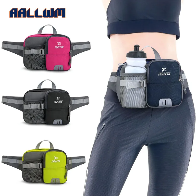 1PCS Hiking Fanny Pack Large Waist Bag for Men Women with Bottle Holder Water Resistant Lumbar Pack for Hiking Camping Outdoor
