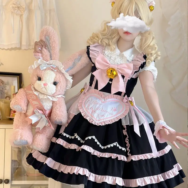 

Japan Lolita Dress Sweet Maid Jsk Suspender Dress Summer Girl