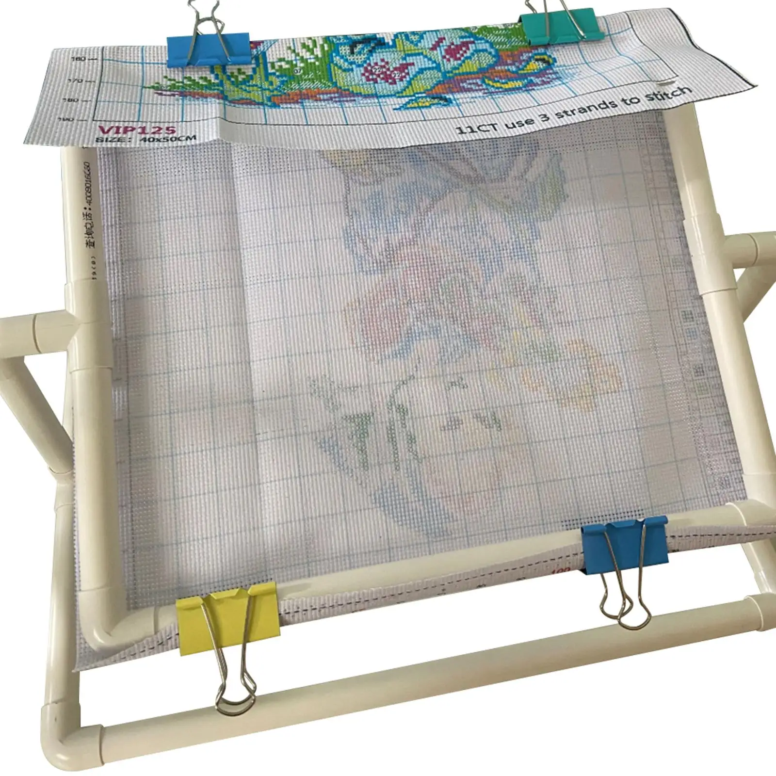 

ПВХ-рамка для вышивания иглой, портативный зажим для рукоделия, вспомогательный аксессуар для вышивки крестом, квилтинга и шитья
