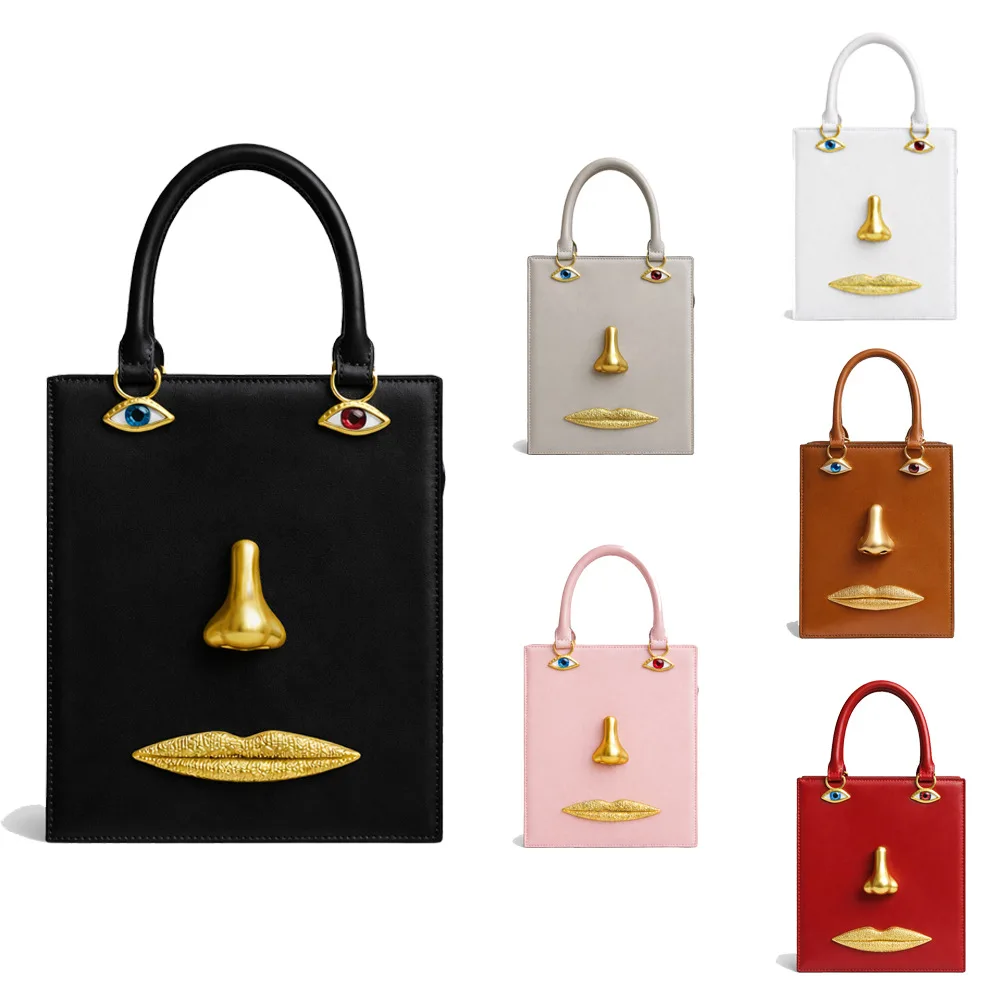 

Chic Minimalist Elegant Diaper Bags For Women High-End Leather Shoulder Bag Simple Commuter Bag Vintage Solid Color Designer