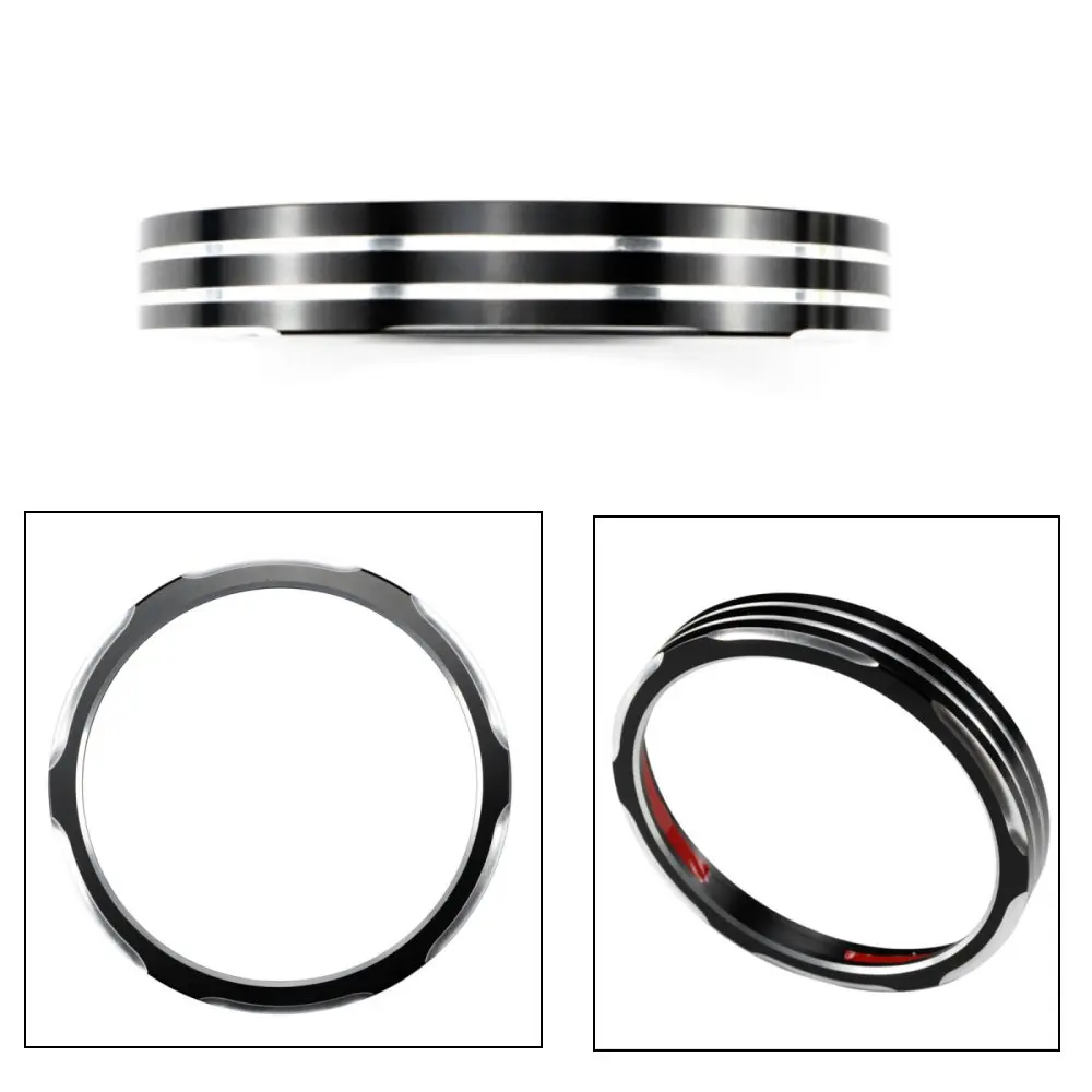 Black CNC Billet Speedometer Trim Bezel Cover For Harley Sportster 883 1200 XL XR Iron Dyna Street Bob Low Rider
