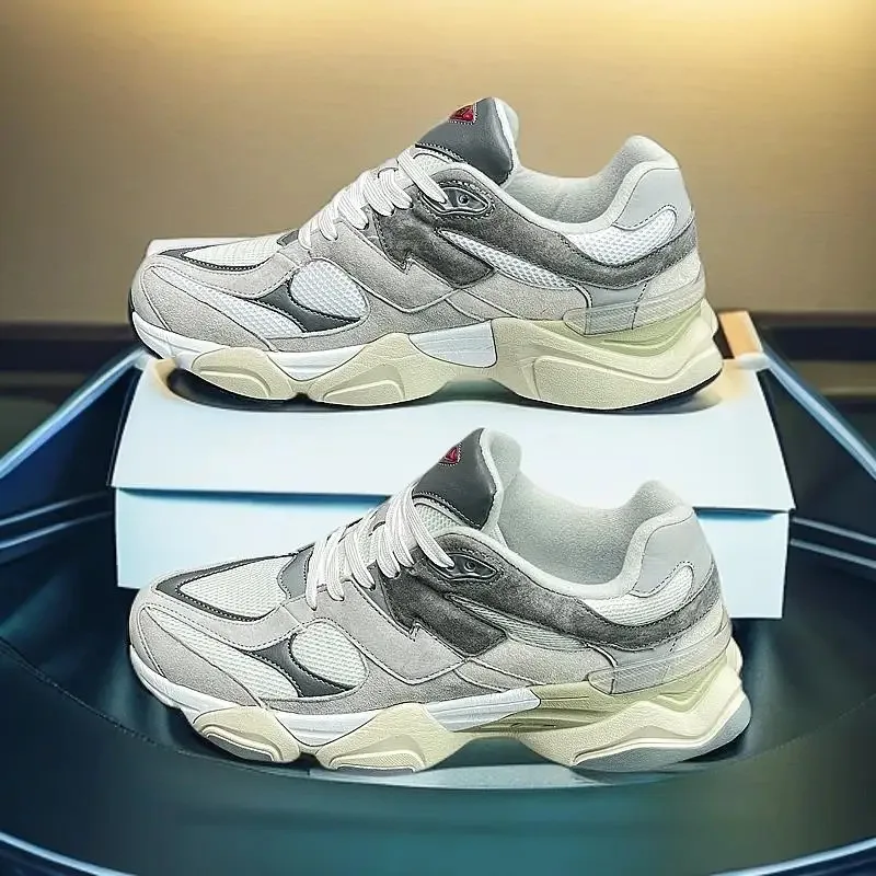 

Женская обувь, новинка лета 9060, повседневная спортивная обувь для студентов, увеличивающая рост, с толстой подошвой и сеткой