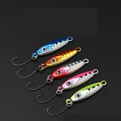 DUODUOYU 1PCS Micro Jig Fishing Lures 3g/5g Small Metal JIgging Fishing Bait Hard Artificial Lure With Single Hook Fishing Tools