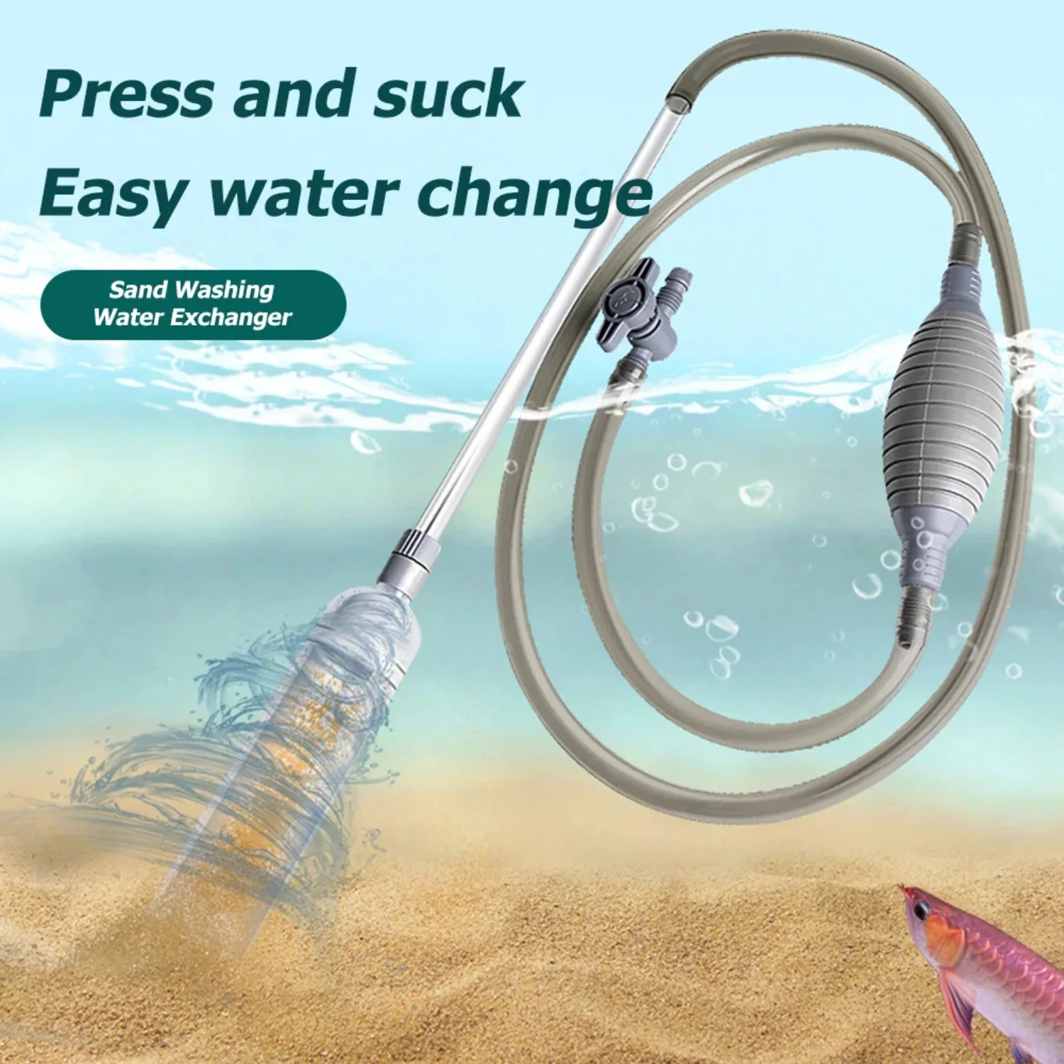 Efficient, Convenient, and Vivid Gravel Filter Cleaning Accessories Enhance Underwater Experience - Simplified Maintenance with 