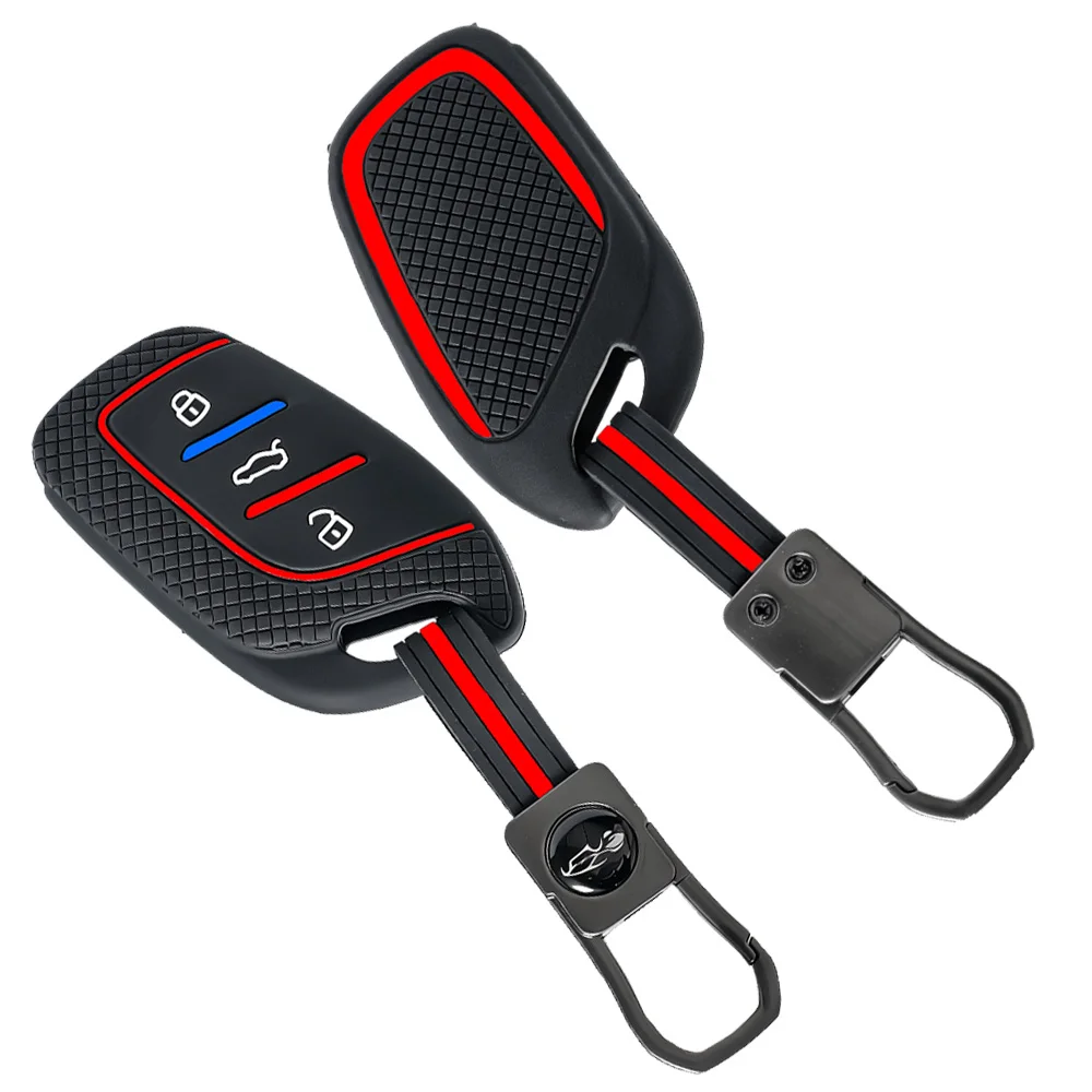 

Keychain Silicone Key Case Cover For MG4 MG5 MG6 Mg3 Mg7 MG ZS EV HS EHS ZX GT Roewe RX3 RX8 ERX5 RX5 I6 I5 Car Accessories