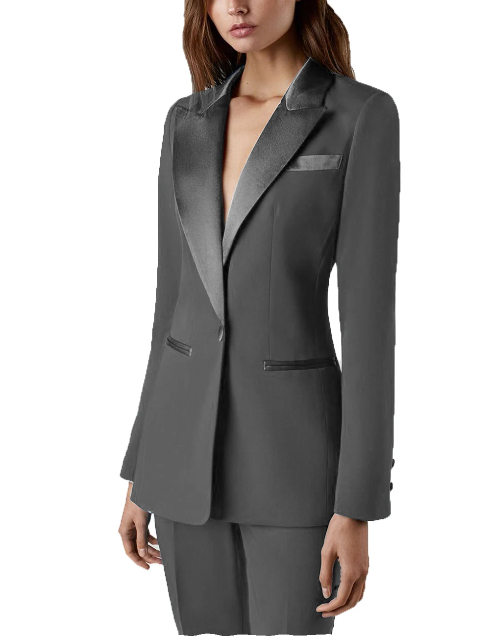 2 Bộ Trang Phục Cho Nữ Áo Kèm Quần Cưới Tuxedos Đảng Công Việc Văn Phòng Mỏng Phù Hợp Với Kinh Doanh Phù Hợp Với