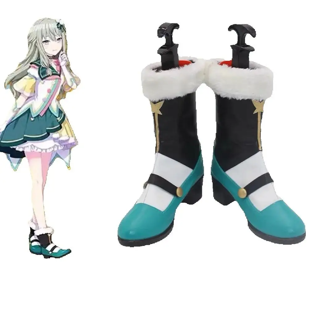 

Kusanagi Nene Обувь для косплея Сапоги Аниме Проект Sekai Красочная сцена Лолита cos pjsk 3rd cos Обувь принцессы Одежда на Хэллоуин