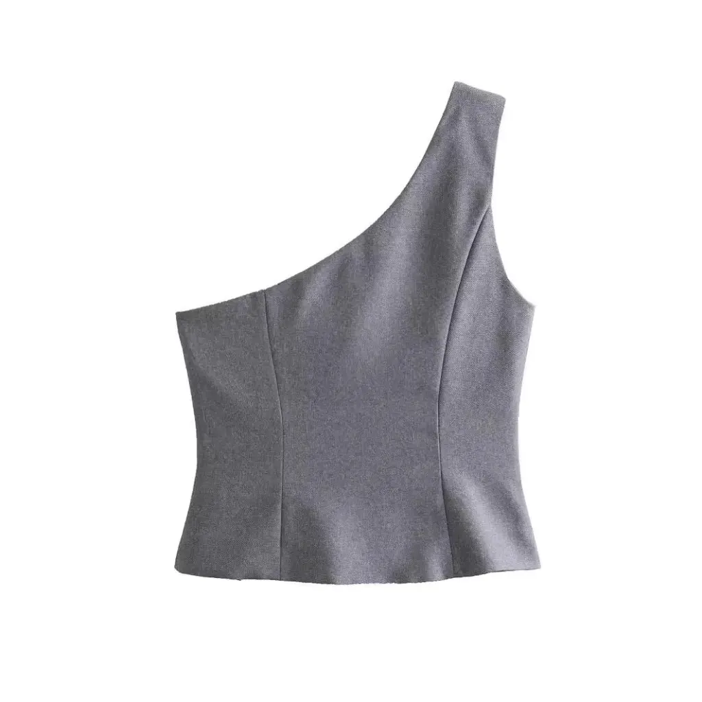 

Женский асимметричный жилет без рукавов, новый весенний модный топ для женщин, стиль