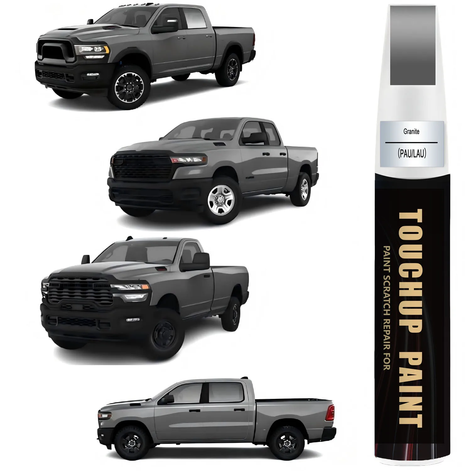 Car Touch Up Paint(Granite/Granite Crystal Metallic(PAU/LAU)) for Dodge Car Paint Scratch Repair Kit