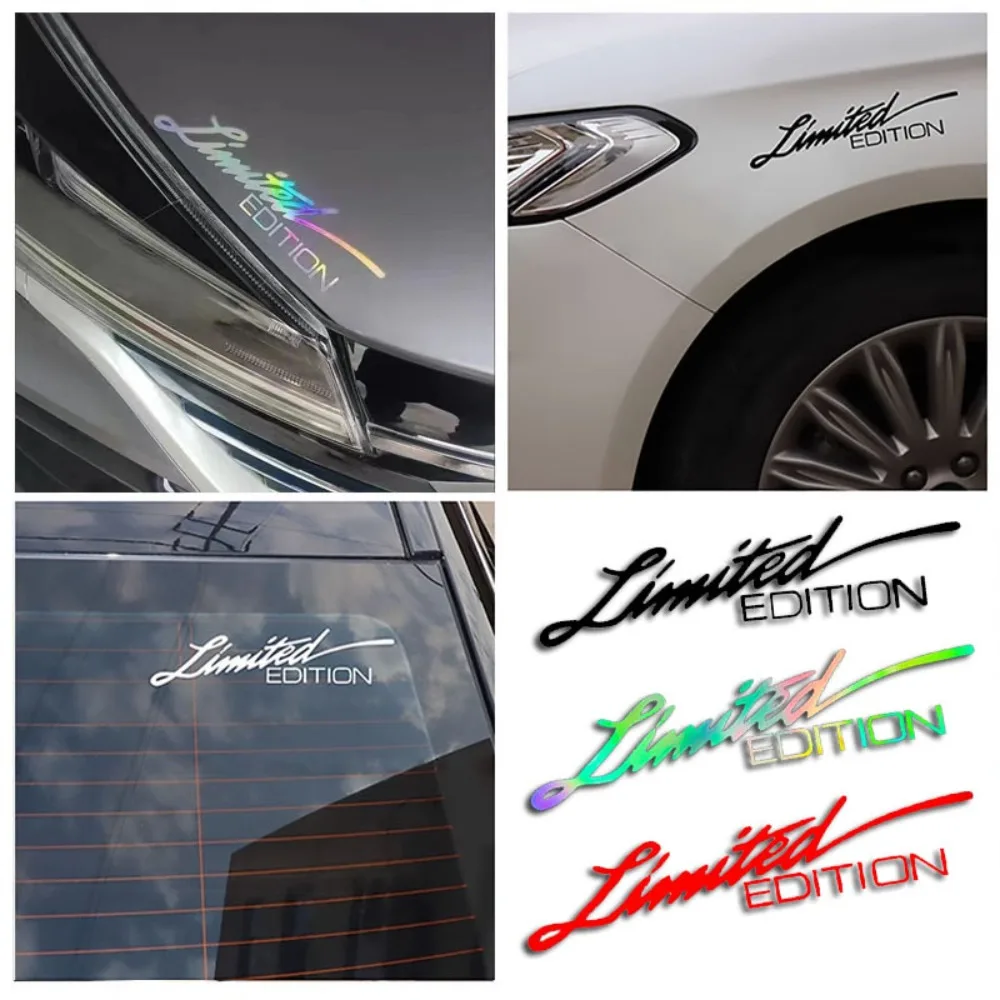 Car 3D LIMITED EDITION Creative Vinyl Sticker Window Sticker Car-styling Decoration Reflective Laser Decal For Car Accessories