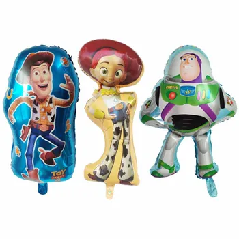 Disney toy story balão conjunto buzz lightyear woody dos desenhos animados balões chá de bebê festa de aniversário decoração brinquedo presente do miúdo