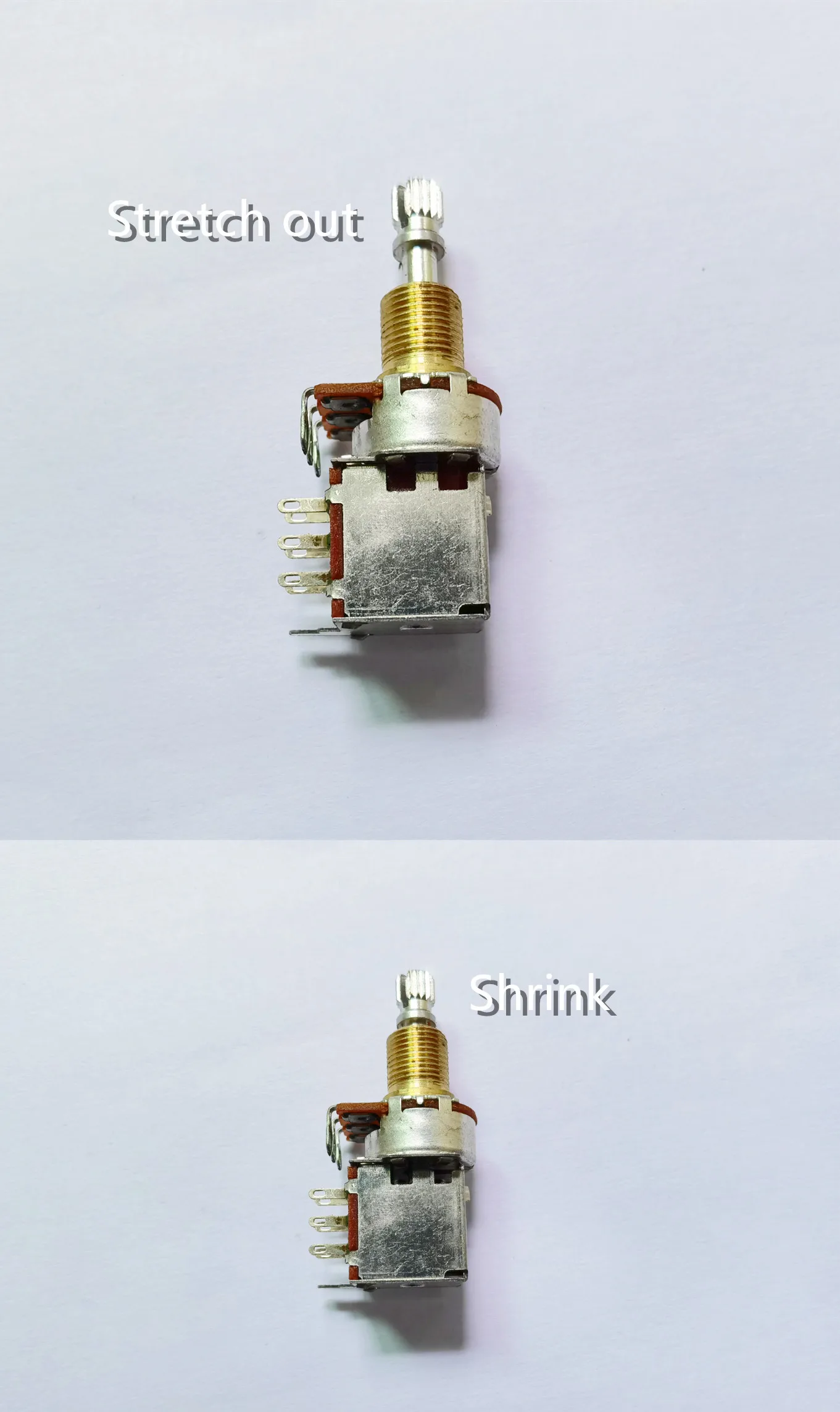 Original new 100% B500K with push pull switch guitar potentiometer handle 19MM long pull out handle 23MM